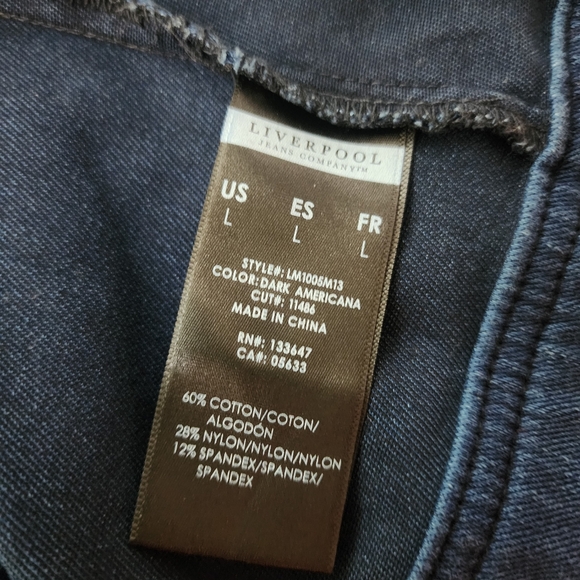 Liverpool Jeans Company Women's Mid-Blue Denim Jacket Strech - Picture 7 of 7